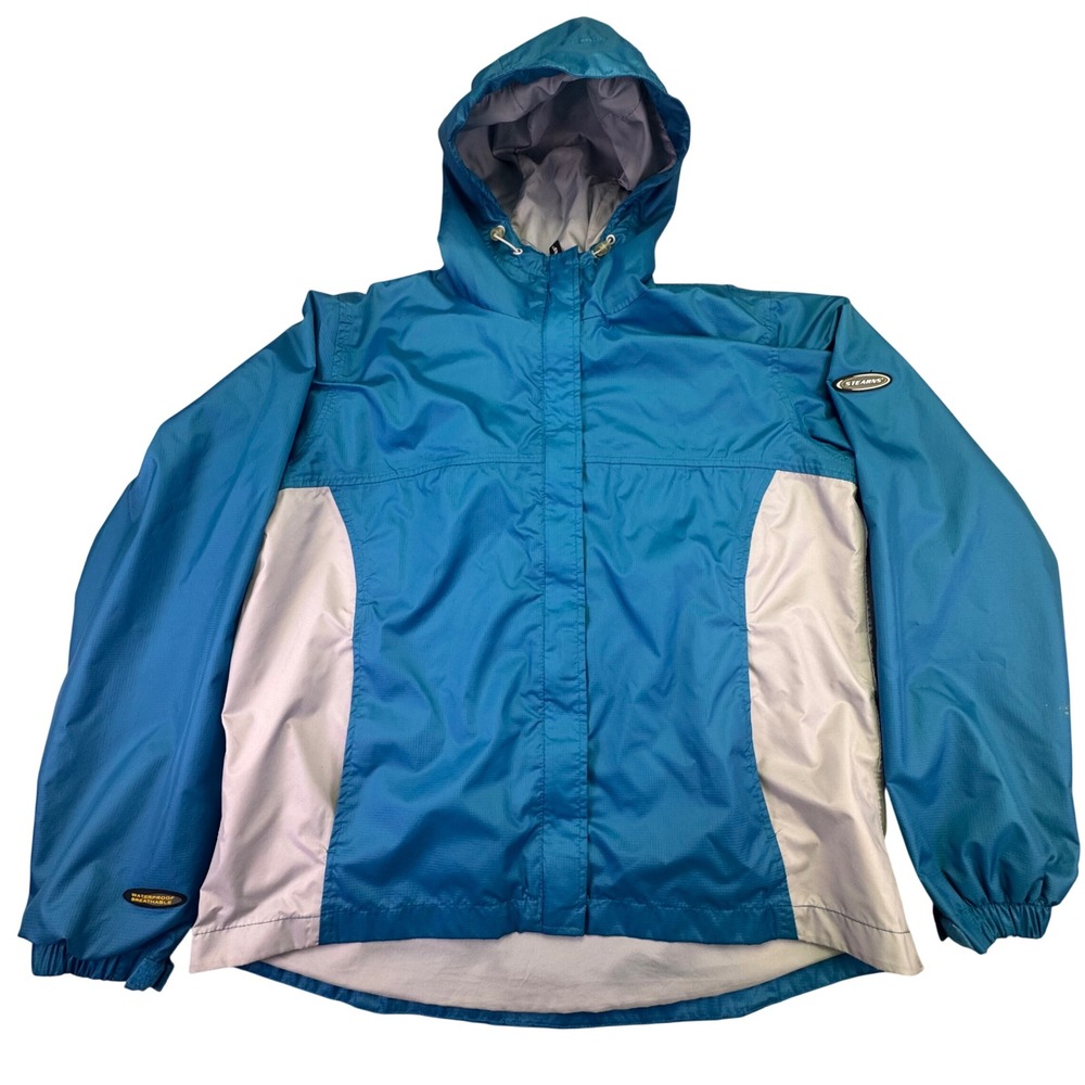 Stearns‎ Jacket Men's Large DryWear Waterproof Breathable Rain Jacket Blue